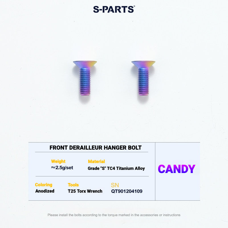 S-PARTS TC4 Titanium Bolt Kit for Colnago Y1RS | Frame & Cockpit Screw Upgrade