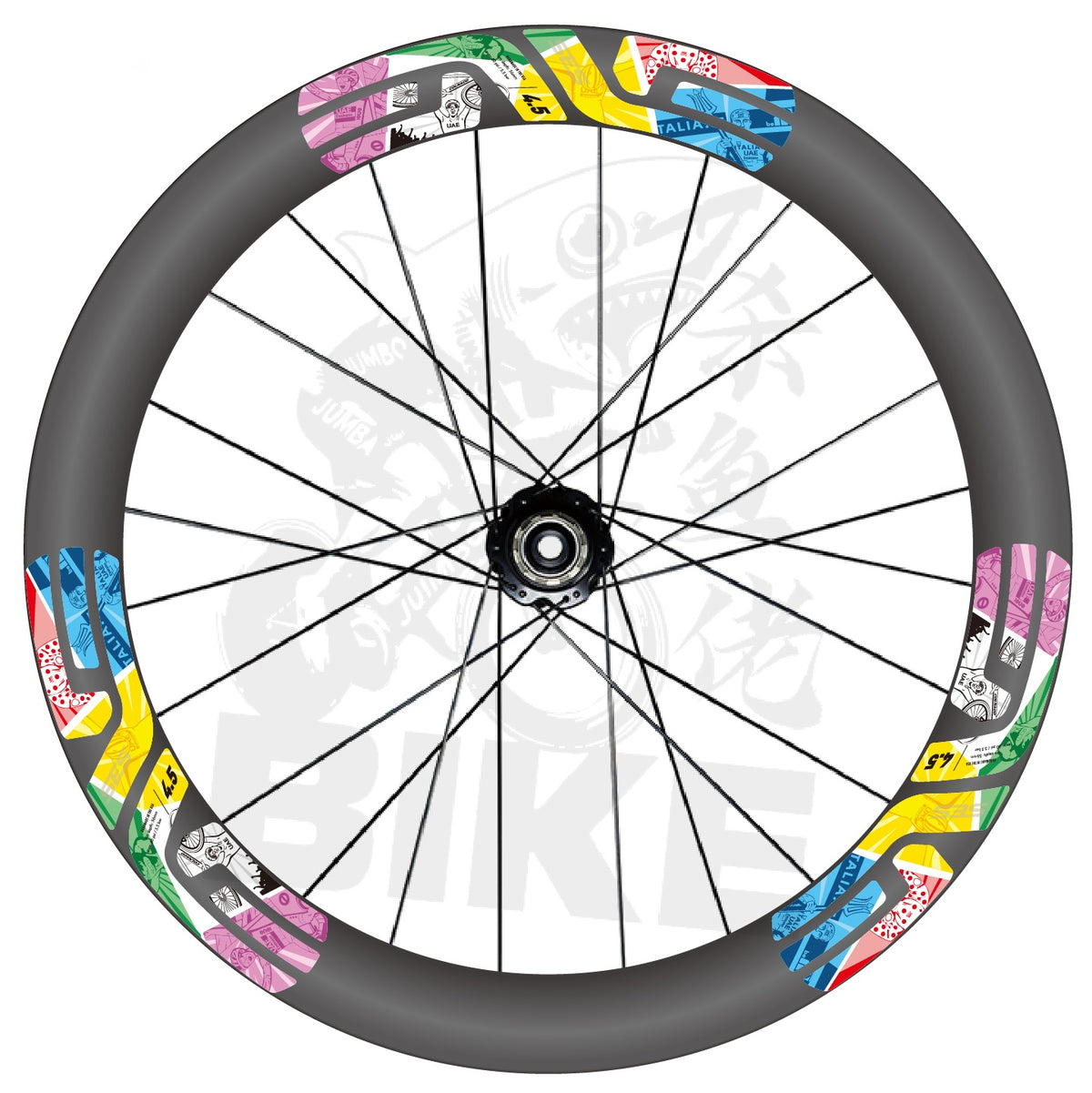 2026 ENVE SES 4.5 Pogačar European Champion-Inspired Wheel Decals | Custom Rim Stickers