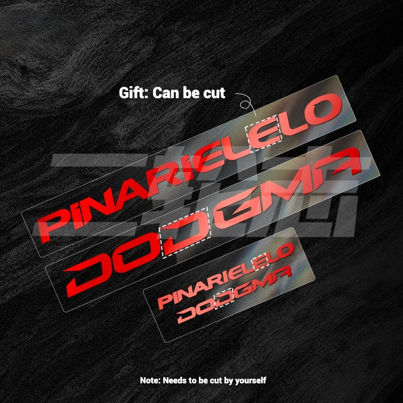 2025 Pinarello DOGMA F Factory Logo Color Change Decal Set|Downtube + Chainstay Stickers (Multiple Colors)