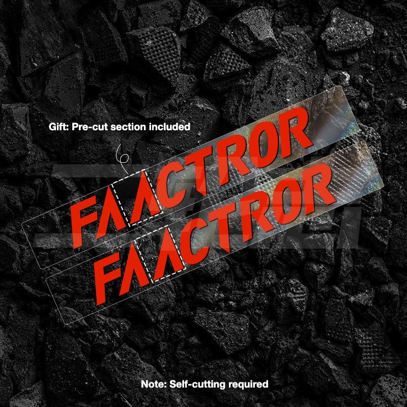 FACTOR O2 VAM Downtube Logo Sticker | Road Bike Frame Custom Color Decal Kit