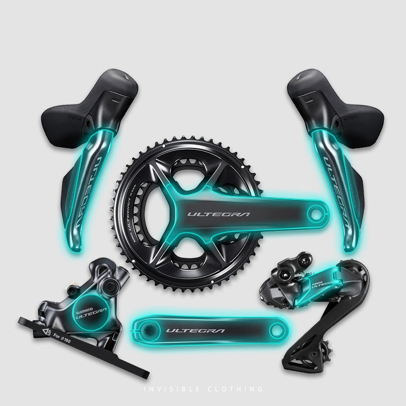 Shimano 105 R7170 / Ultegra R8170 Bike Protection Film Kit – Road Bike Shifter & Crank TPU Sticker Guard