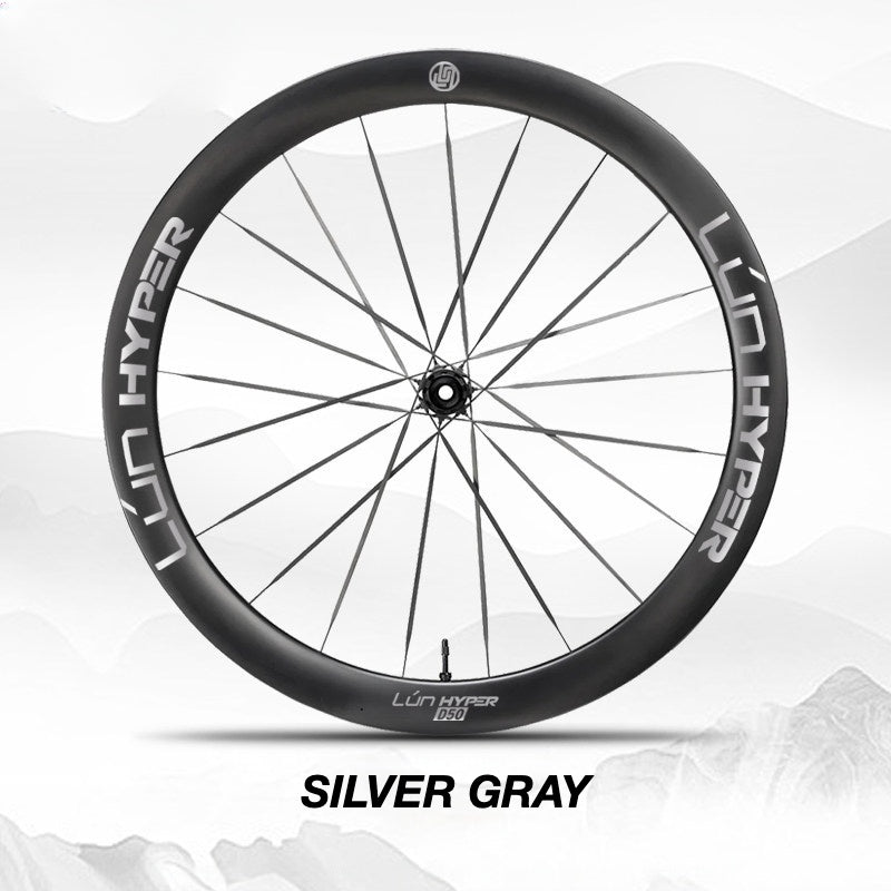 Infinity Logo Decals for Lún HYPER 5 D50 Gen 5 Wheelset | Waterproof Rim Overlay Stickers(Complete Decal Set for Two Wheels + Spare Decals Included)