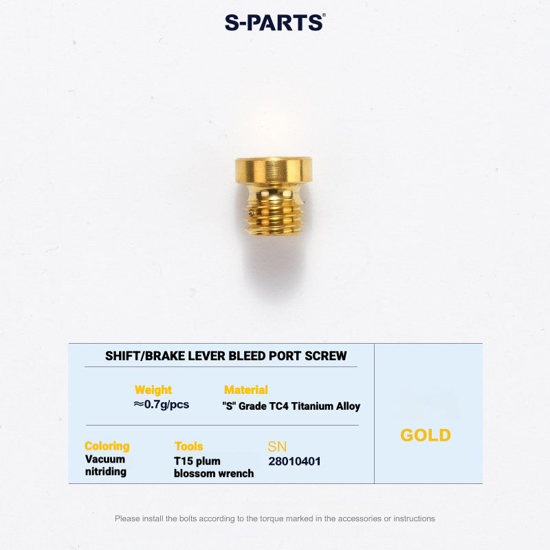 S-PARTS Titanium Disc Brake Bolt Kit for MAGENE QED Hydraulic Brake System
