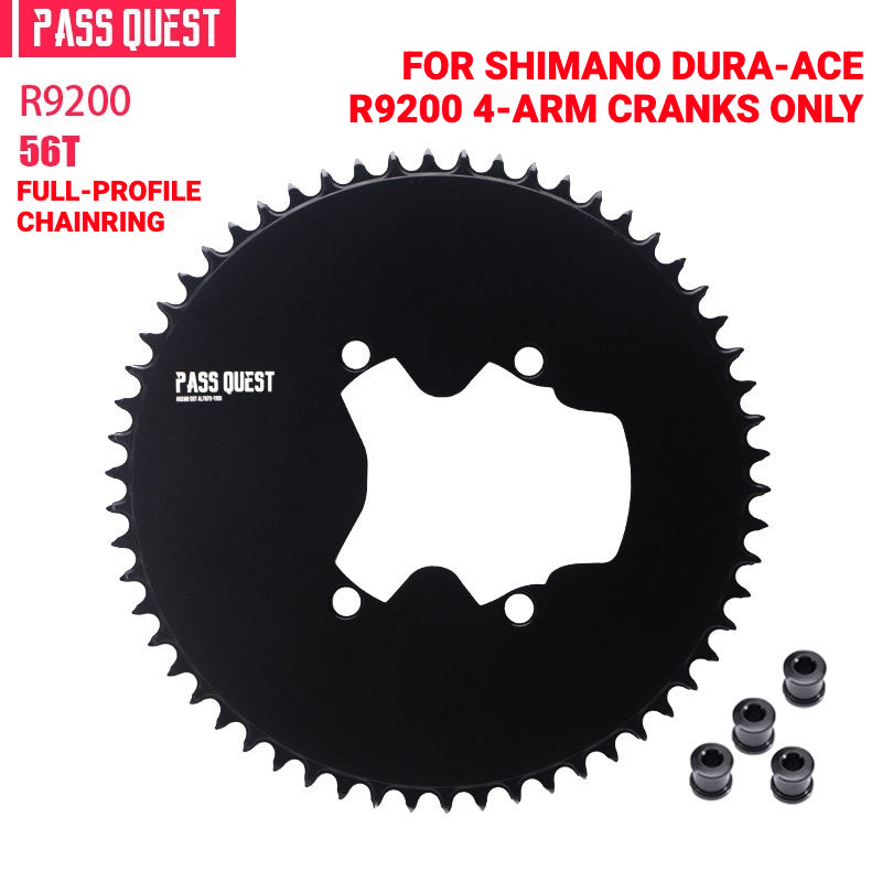 PASS QUEST Full-Profile 110BCD Narrow-Wide Chainring for Shimano R7100 / R8100 / R9200 | 42T–60T
