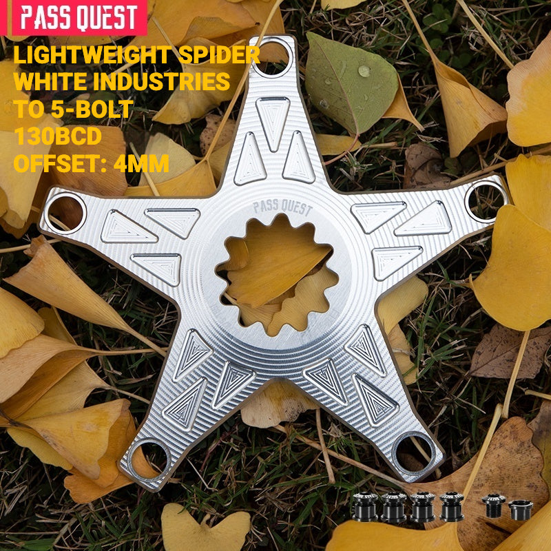 PASS QUEST Direct Mount Chainring Spider Adapter | GXP / DUB 3-Bolt & 8-Bolt to 110BCD