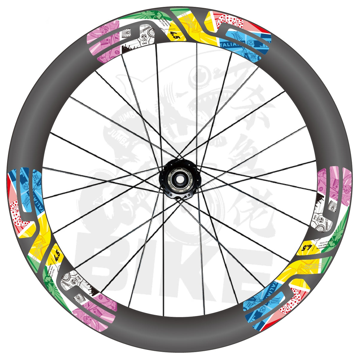 2026 ENVE SES 4.5 Pogačar European Champion-Inspired Wheel Decals | Custom Rim Stickers
