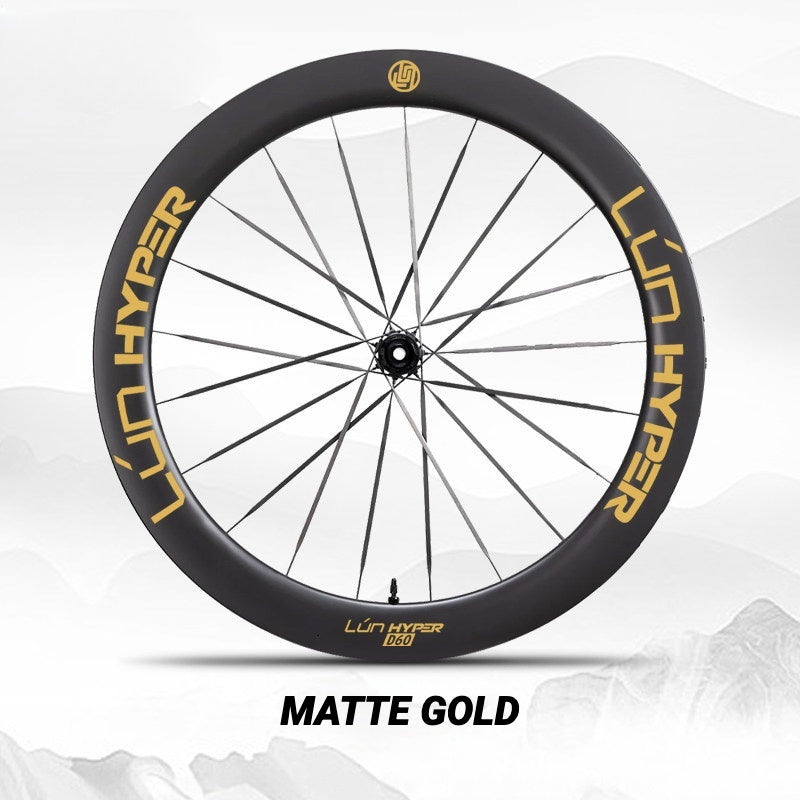 Infinity Logo Decals for Lún HYPER 5 D60 Gen 5 Wheelset | Waterproof Rim Overlay Stickers(Complete Decal Set for Two Wheels + Spare Decals Included)
