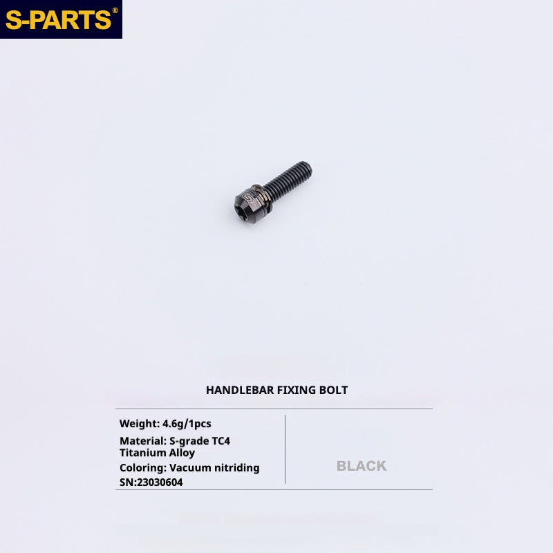 Kit d'amélioration de boulons en titane S-PARTS pour Brompton | Ensemble de visserie légère TC4 CNC pour cadre et charnière