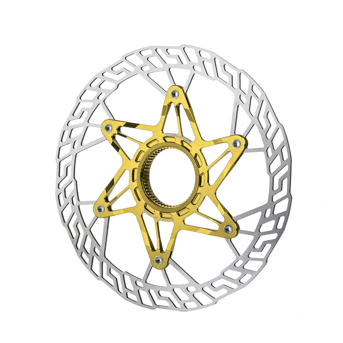Chaser G2 Rotor de frein à disque Center Lock ultra-léger 140/160mm | 7075 CNC + SUS420 | Mise à niveau des rivets en titane