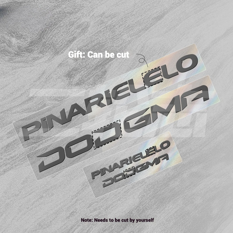 2025 Pinarello DOGMA F Factory Logo Color Change Decal Set|Downtube + Chainstay Stickers (Multiple Colors)