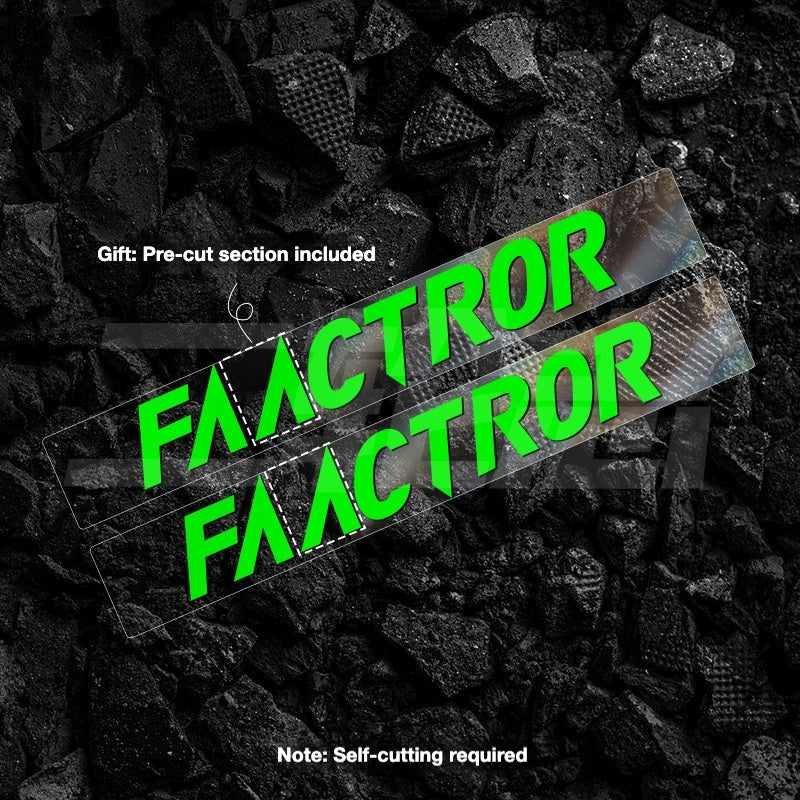 FACTOR O2 VAM Downtube Logo Sticker | Road Bike Frame Custom Color Decal Kit