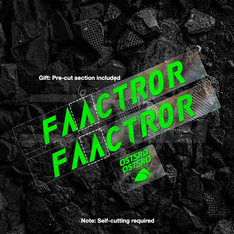 FACTOR OSTRO VAM Frame Protection & Logo Sticker Kit | Custom Color Wrap Decal Set for Road Bikes