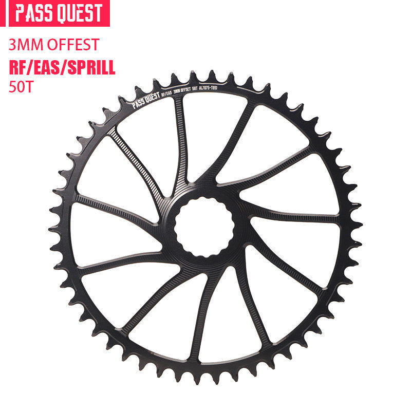 PASS QUEST 3mm Offset Direct Mount Narrow-Wide Chainring for Race Face / Easton | 40T–54T