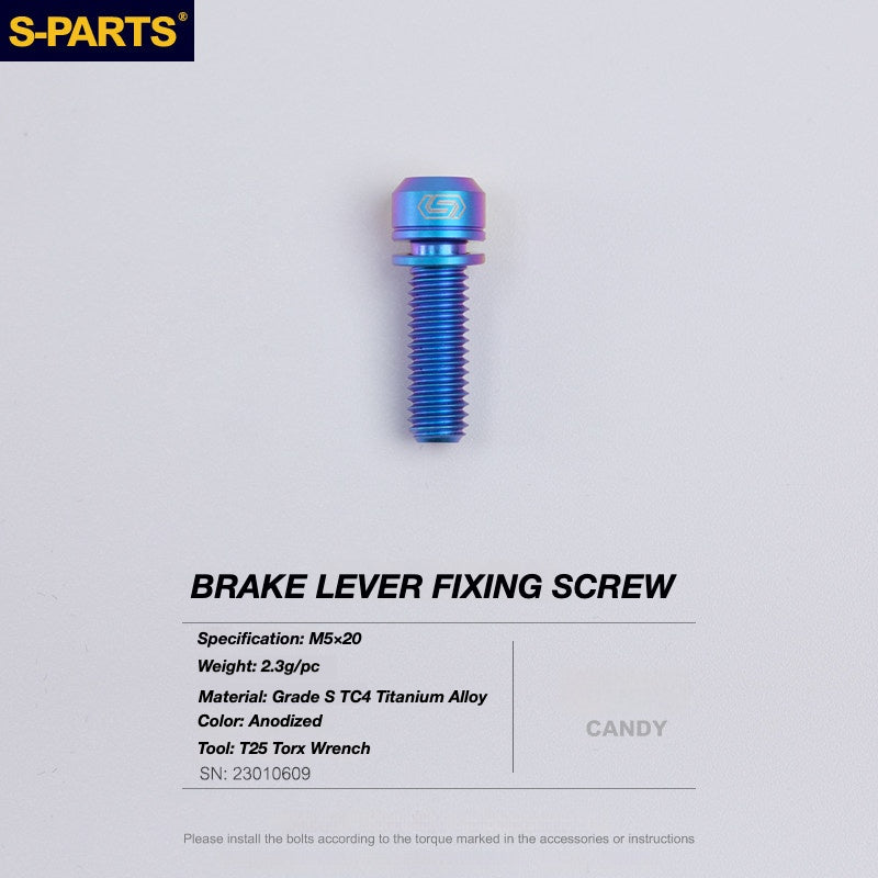 S-PARTS Titanium Disc Brake Bolt Kit for TRP DHR EVO | Ultra-Light MTB Brake Hardware