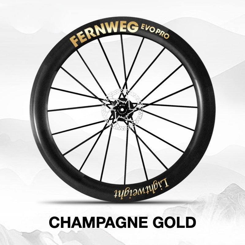 Lightweight Fernweg EVO Pro 63 Wheel Decal Sticker Kit – Logo Cover & Color Change