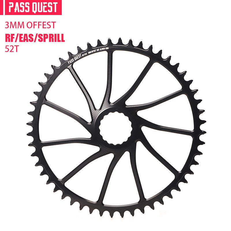 PASS QUEST 3mm Offset Direct Mount Narrow-Wide Chainring for Race Face / Easton | 40T–54T
