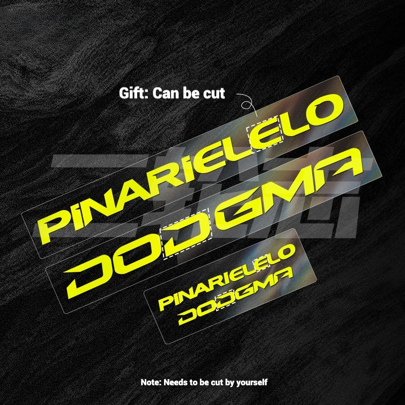 2025 Pinarello DOGMA F Factory Logo Color Change Decal Set|Downtube + Chainstay Stickers (Multiple Colors)