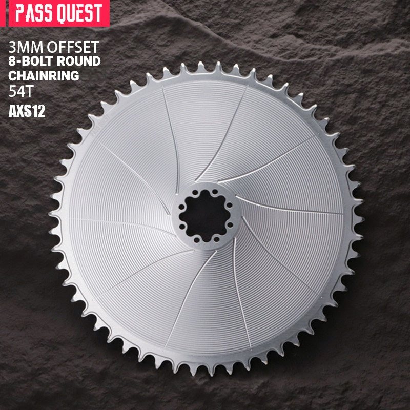 PASS QUEST SRAM AXS 8-Bolt Direct Mount Narrow-Wide Chainring | 3mm Offset 40T–54T
