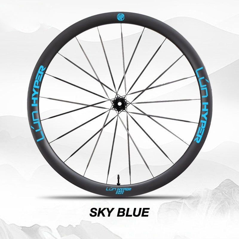 Infinity Logo Decals for Lún HYPER 5 D40 Gen 5 Wheelset | Waterproof Rim Overlay Stickers(Complete Decal Set for Two Wheels + Spare Decals Included)