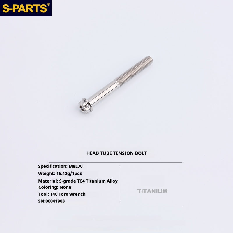 Kit d'amélioration de boulons en titane S-PARTS pour Brompton | Ensemble de visserie légère TC4 CNC pour cadre et charnière