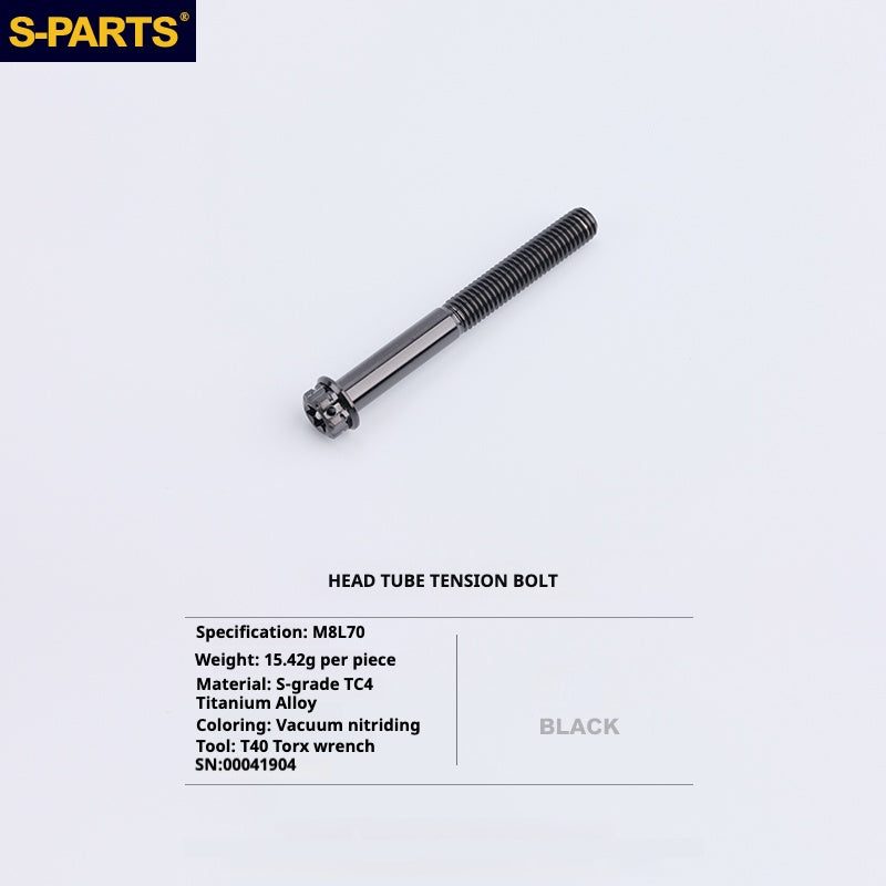 Kit d'amélioration de boulons en titane S-PARTS pour Brompton | Ensemble de visserie légère TC4 CNC pour cadre et charnière