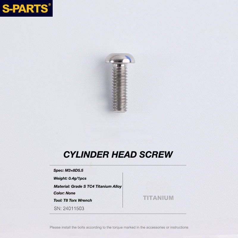 S-PARTS Titanium Disc Brake Bolt Kit for TRP DHR EVO | Ultra-Light MTB Brake Hardware