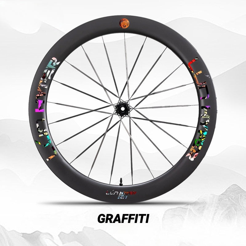 Infinity Logo Decals for Lún HYPER 5 D60 Gen 5 Wheelset | Waterproof Rim Overlay Stickers(Complete Decal Set for Two Wheels + Spare Decals Included)