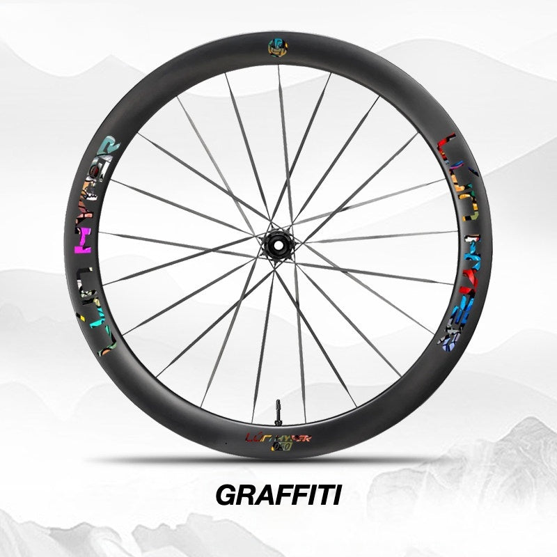 Infinity Logo Decals for Lún HYPER 5 D50 Gen 5 Wheelset | Waterproof Rim Overlay Stickers(Complete Decal Set for Two Wheels + Spare Decals Included)