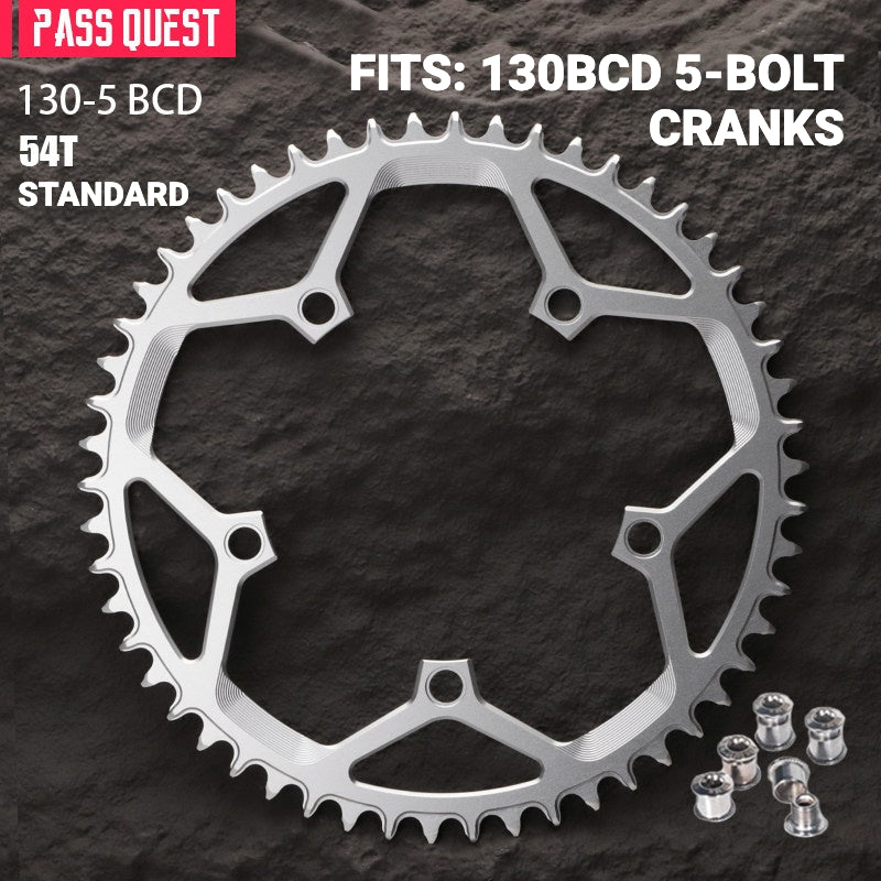 PASS QUEST 130BCD 5-Bolt Narrow-Wide Chainring | Road & Folding Bike 1x 40T–58T