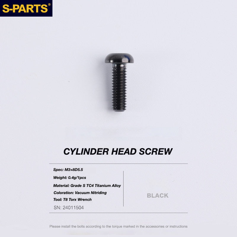 S-PARTS Titanium Disc Brake Bolt Kit for TRP DHR EVO | Ultra-Light MTB Brake Hardware