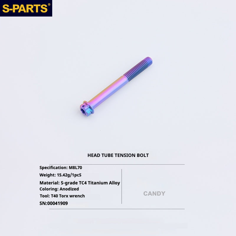 Kit d'amélioration de boulons en titane S-PARTS pour Brompton | Ensemble de visserie légère TC4 CNC pour cadre et charnière