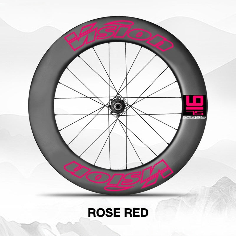 VISION METRON SL91 Single Wheel Decal Kit | Aero Carbon Rim Graphics