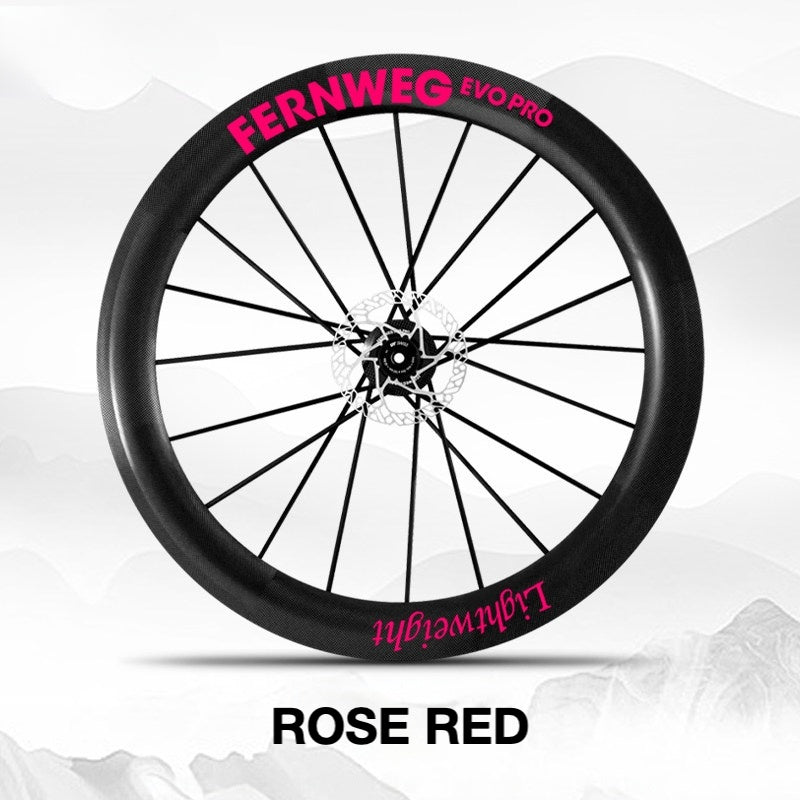 Lightweight Fernweg EVO Pro 63 Wheel Decal Sticker Kit – Logo Cover & Color Change