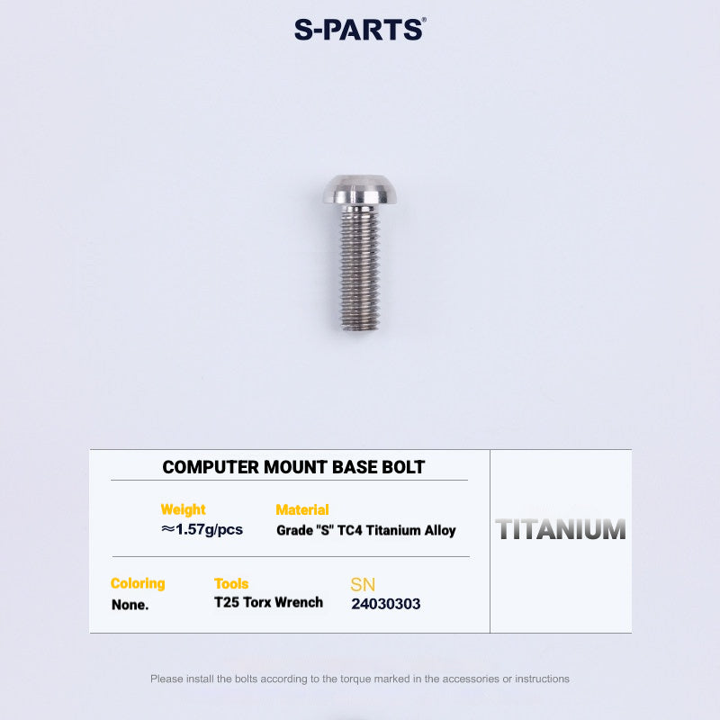 S-PARTS TC4 Titanium Bolt Kit for Colnago Y1RS | Frame & Cockpit Screw Upgrade
