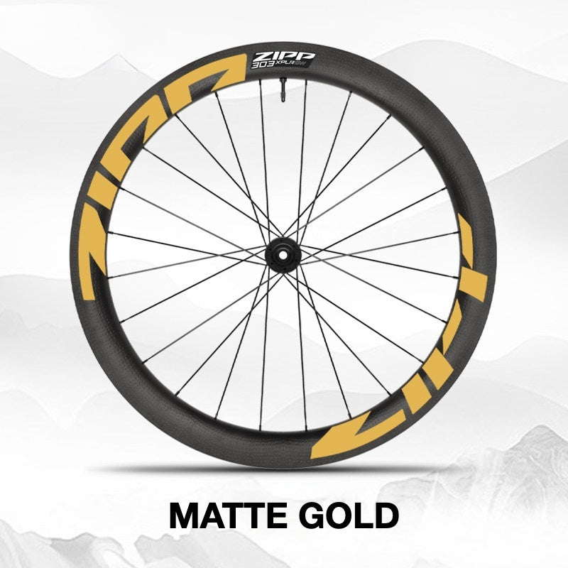 2025 ZIPP 303 XPLR SW Wheel Decal Sticker Kit – Reflective Waterproof Gravel Rim Graphics