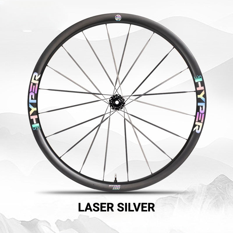 Infinity Logo Decals for Lún HYPER 3 D33 Gen 3 Wheelset | Waterproof Rim Overlay Stickers(Complete Decal Set for Two Wheels + Spare Decals Included)