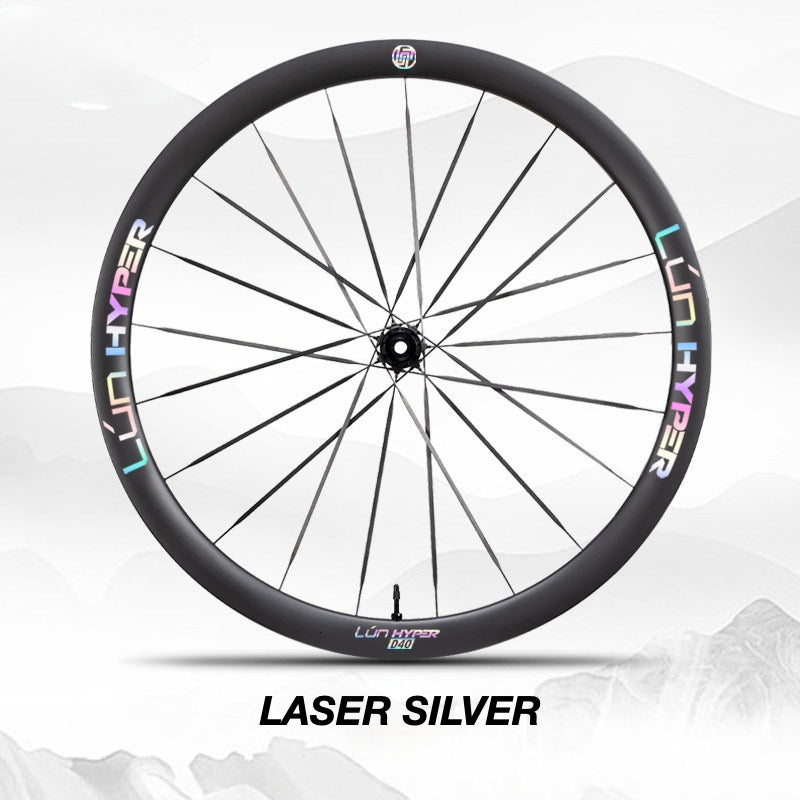 Infinity Logo Decals for Lún HYPER 5 D40 Gen 5 Wheelset | Waterproof Rim Overlay Stickers(Complete Decal Set for Two Wheels + Spare Decals Included)