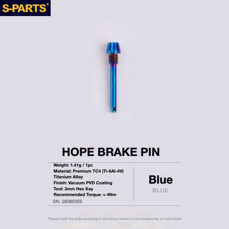 S-PARTS Titanium Brake Bolt Kit for HOPE V4 / TECH / RACE / TRAIL / ZONE | Ultra-Light MTB Brake Hardware