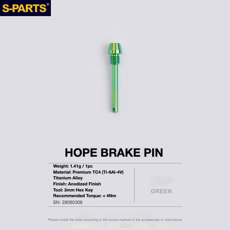 S-PARTS Titanium Brake Bolt Kit for HOPE V4 / TECH / RACE / TRAIL / ZONE | Ultra-Light MTB Brake Hardware