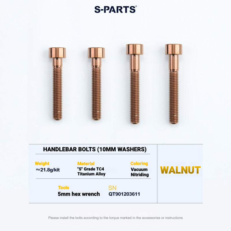 S-PARTS TC4 Titanium Bolt Kit for Colnago Y1RS | Frame & Cockpit Screw Upgrade