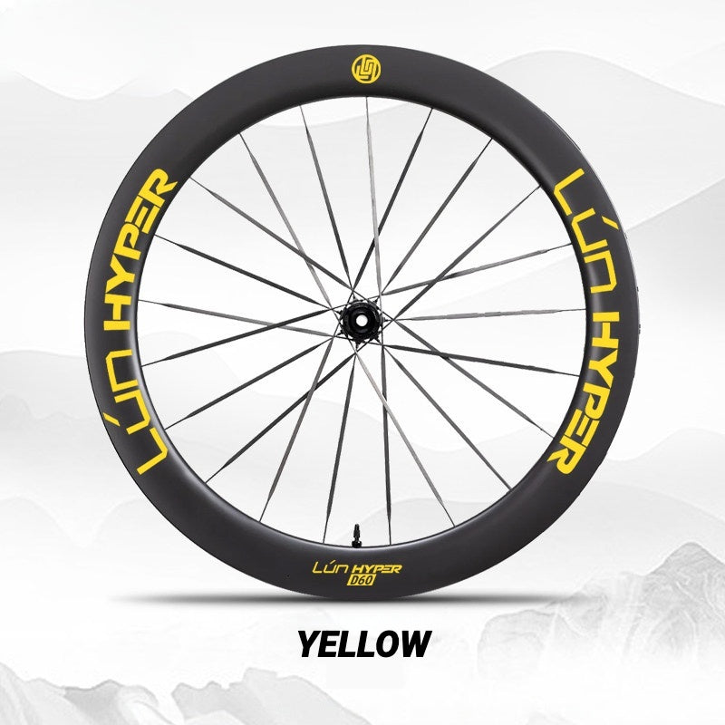 Infinity Logo Decals for Lún HYPER 5 D60 Gen 5 Wheelset | Waterproof Rim Overlay Stickers(Complete Decal Set for Two Wheels + Spare Decals Included)