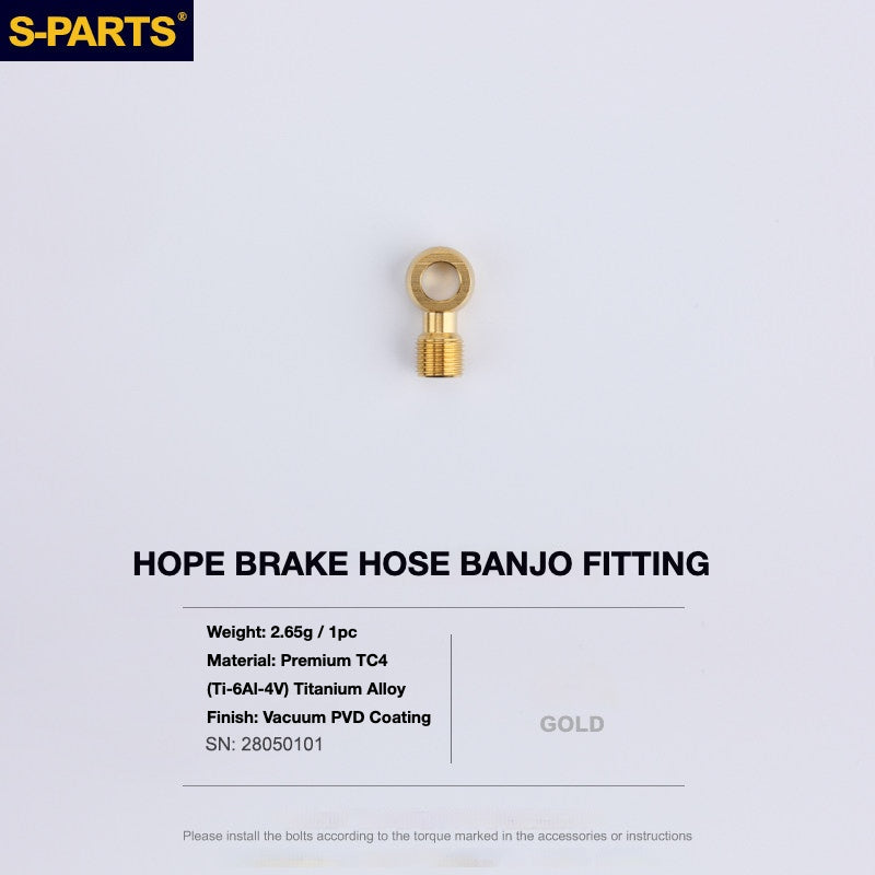 S-PARTS Titanium Brake Bolt Kit for HOPE V4 / TECH / RACE / TRAIL / ZONE | Ultra-Light MTB Brake Hardware