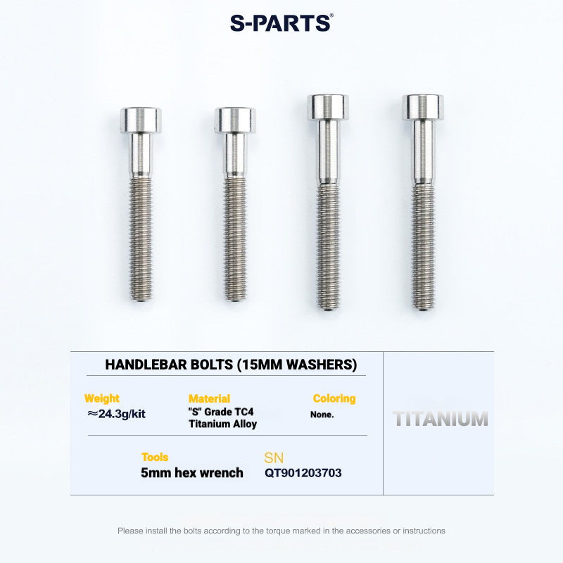 S-PARTS TC4 Titanium Bolt Kit for Colnago Y1RS | Frame & Cockpit Screw Upgrade