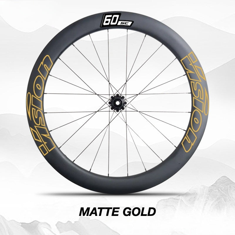 Custom Decal Kit for VISION SC60 Wheels | Road Bike Carbon Rim Wrap Stickers(Complete Wheelset Decal Kit + Spare Set)