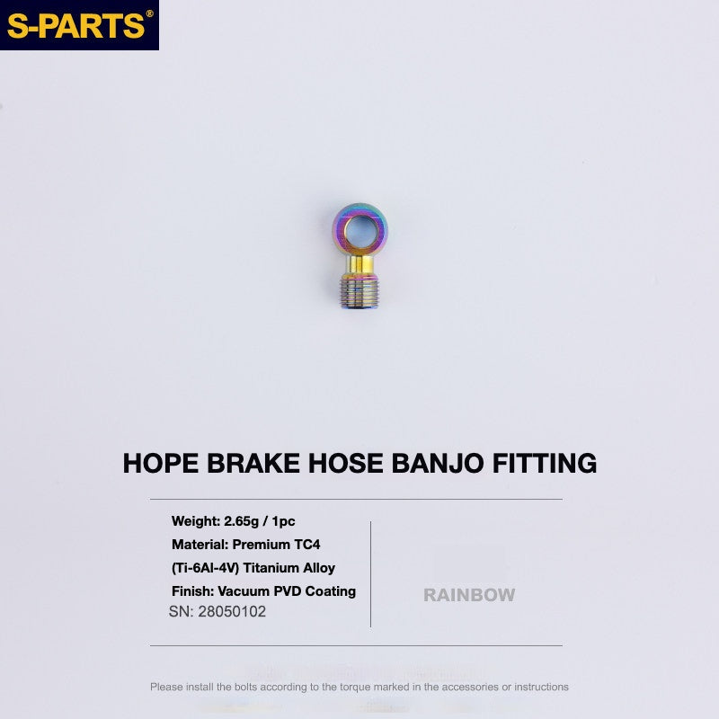 S-PARTS Titanium Brake Bolt Kit for HOPE V4 / TECH / RACE / TRAIL / ZONE | Ultra-Light MTB Brake Hardware