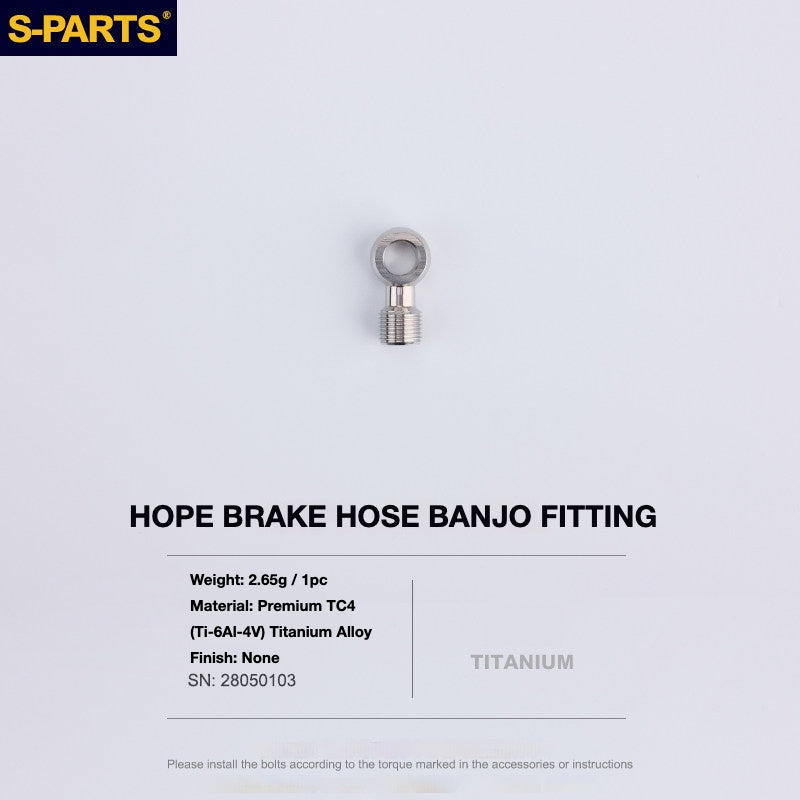 S-PARTS Titanium Brake Bolt Kit for HOPE V4 / TECH / RACE / TRAIL / ZONE | Ultra-Light MTB Brake Hardware
