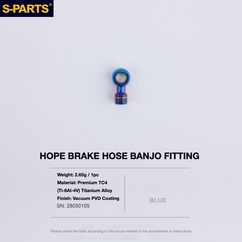 S-PARTS Titanium Brake Bolt Kit for HOPE V4 / TECH / RACE / TRAIL / ZONE | Ultra-Light MTB Brake Hardware