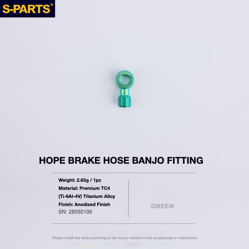S-PARTS Titanium Brake Bolt Kit for HOPE V4 / TECH / RACE / TRAIL / ZONE | Ultra-Light MTB Brake Hardware