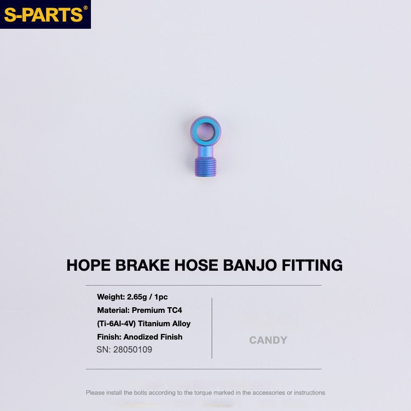 S-PARTS Titanium Brake Bolt Kit for HOPE V4 / TECH / RACE / TRAIL / ZONE | Ultra-Light MTB Brake Hardware