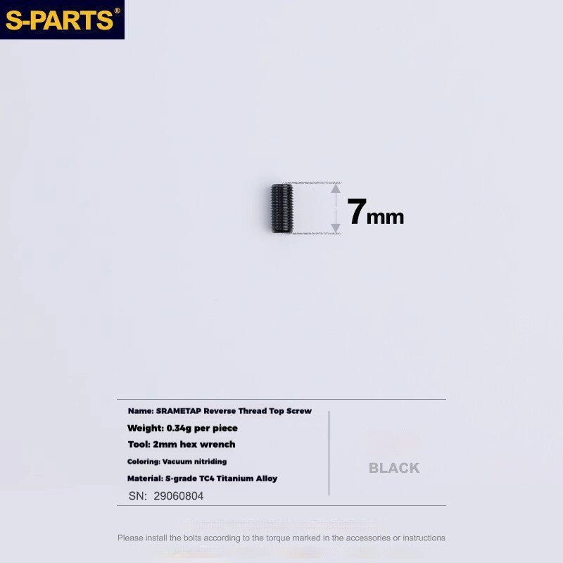 Viti per deragliatore in titanio S-PARTS compatibili con SRAM RED AXS